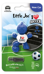 Little Joe soccer 3D New Car Air Freshener - blue - O-3D0702-PN