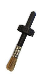 Spare plastic brush with top