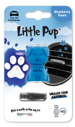 Little Pup 3D Blueberry Paws Car Air Freshener - Blue