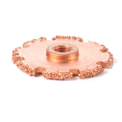 2in (51mm) x 3/16in (5mm) Flat Faced Rasp (36 grit) 3/8in 24 Thread