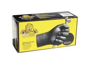 Rękawiczki LION GRIP "M" black (pud. 100szt.) - 55/LION/M