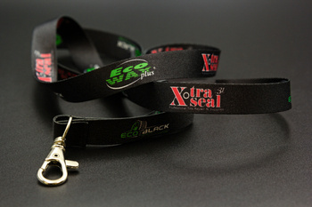 Black Keychain Lanyard with Carabiner – EcoWax EcoBlack