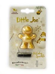 Little Joe OK 3D Holiday Sparkle Car Air Freshener - Gold