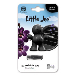 Little Joe 3D Black Velvet Car Air Freshener - Black