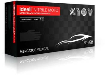 Rękawiczki nitrylowe Mercator Motolong XL (pud. 100sztuk) Czarne - 9-55/MERCATOR/MOTOLONG/XL
