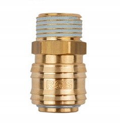 RECTUS Type 26 KA External Thread Quick Coupling 1/2'' (Gold)