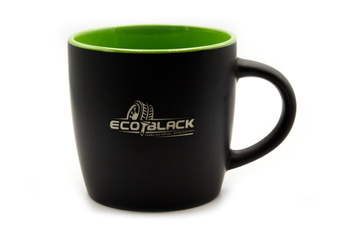 Kubek logo EcoBlack czarno-zielony - MR-KUB-EB-ZIEL