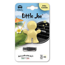 Little Joe 3D Pina Colada Car Air Freshener - Yellow