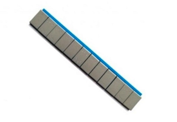 Pleated adhesive metal weight 12x5 100 stripes - 7-00/KL/powl/12x5