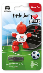 Odświeżacz samochodowy Little Joe Kocham Piłkę New Car - Czerwony - O-3D0402-PN