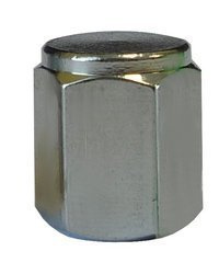 Chrome Flat Valve Caps - pack of 100 - 6-17-493C