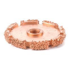 2in (51mm) x 1/4in (6mm) Flat Faced Rasp (36 grit) 3/8in 24 Thread - 5-14-384A