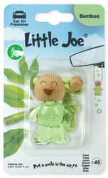 Little Joe bottle 3D bamboo Car Air Freshener - Green - O-B0851