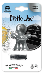 Little Joe OK 3D Ginger Car Air Freshener - Silver - O-3D1717