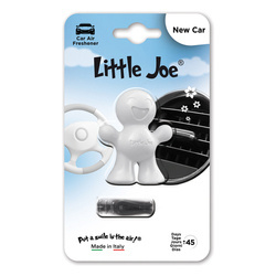 Little Joe 3D New Car Car Air Freshener - White - O-3D0202