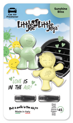 Little Joe Duopack 3D Sunshine Bliss Car Air Freshener - Green-Yellow - O-3D3801-2P